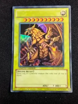 Yugioh Error/Misprint *No name* EGYPTIAN GODS CARDS OBELISK SLIFER RA 3 pc - Image 4