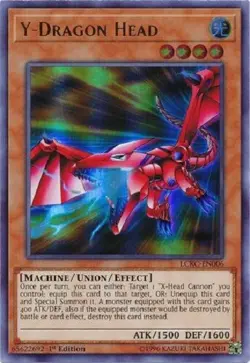 Y-Dragon Head - LCKC-EN006 - Ultra Rare 1st Edition Yugioh - Image 1