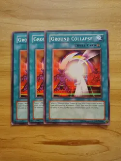 Yu-Gi-Oh - Ground Collapse 3X - Full Playset - Image 1