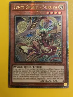 YUGIOH Tenyi Spirit - Suruya (SUDA-EN021) Quarter Century Secret Rare 1st Ed NM - Image 1