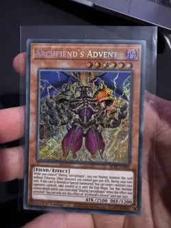 Yu-Gi-Oh Archfiend's Advent Secret Rare 1st Edition BLTR-EN046 - NM - Image 1
