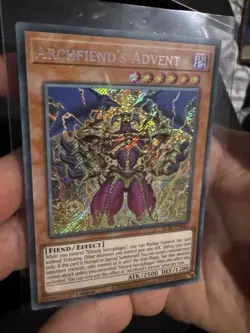 Yu-Gi-Oh Archfiend's Advent Secret Rare 1st Edition BLTR-EN046 - NM - Image 3
