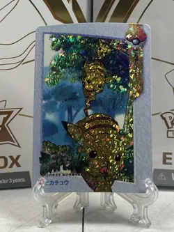 Pokemon Anime collection Pocket Monsters Vintage Vending Machine Holo sticker - Image 2
