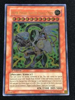Yugioh Hyper Psychic Blaster/ Assault Mode CRMS-EN020 1ST ULTIMATE (NM) - Image 1