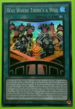 Yu-Gi-Oh! TCG: Way Where There's A Will LEDE-EN067 Super Rare! NM - Image 1
