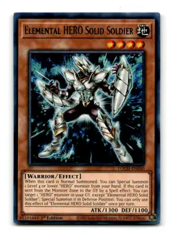 2x Elemental HERO Solid Soldier - TOCH-EN040 Rare - YuGiOh-LP - Image 1