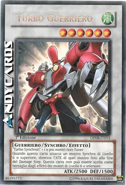 TURBO GUERRIERO • (Turbo Warrior) • Rara • DP08 IT015 • 1Ed • Yugioh! ANDYCARDS - Image 1