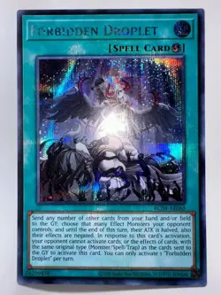 Yu-Gi-Oh Forbidden Droplet RC04-AE065 Prismatic Secret Rare Asian English - Image 1