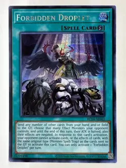 Yu-Gi-Oh Forbidden Droplet RC04-AE065 Prismatic Secret Rare Asian English - Image 2