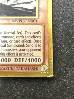 Obelisk the Tormentor (MVPC-EN001) - Gold Rare Limited ed. Yu-Gi-Oh! LP - Image 5