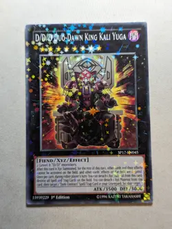 YuGiOh D/D/D Duo-Dawn King Kali Yuga Starfoil 1st Edition SP17-EN045 - Image 1