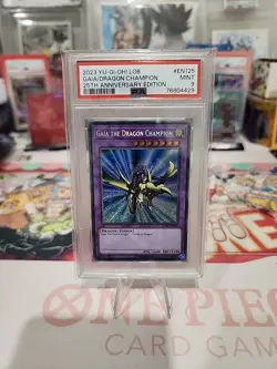 2023 GAIA THE DRAGON CHAMPION LOB-EN125 UNLIMITED 25TH ED SECRET YU-GI-OH PSA 9 - Image 1