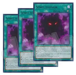 Yugioh - Spirit Illusion x 3 - 1st Edition Rare NM - Plus Free Holo - Image 1