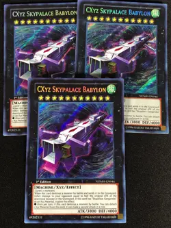 Yugioh Cxyz Skypalace Babylon NUMH-EN046 1ST SECRET x3 (NM) - Image 1