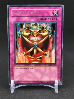 Yu-Gi-Oh! TCG Jar of Greed DB1-EN242 Dark Beginning 1 Unlimited Rare - LP - Image 1