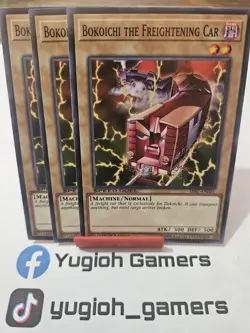 Yu-Gi-Oh Bokoichi The Freightening Car X3 SBSC 1st Edition Common Light Played - Image 1