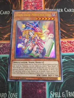 Yu-Gi-Oh! Toon Dark Magician Girl DUPO-EN041 Ultra Rare 1st Edition Near Mint d4 - Image 1
