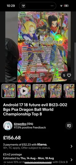 Dragon Ball Super Card Game Top 8 World Championship Set Bundle Winner Bgs Psa - Image 2
