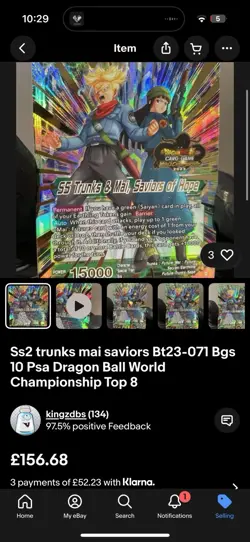 Dragon Ball Super Card Game Top 8 World Championship Set Bundle Winner Bgs Psa - Image 3