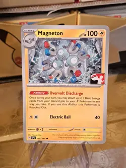 Magneton Pokemon Prize Pack Series 7 Promo Pokemon Card NM/LP Stamp - Image 1