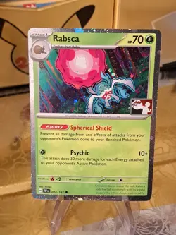 Rabsca Pokemon Prize Pack Series 7 Promo Pokemon Card NM/LP Stamp - Image 1