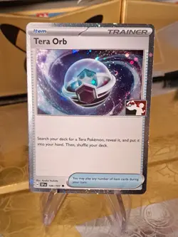Tera Orb Holo Pokemon Prize Pack Series 7 Promo Pokemon Card NM/LP Stamp - Image 1