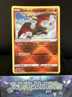 Pokemon Card Radiant Charizard 020/159 Crown Zenith Rare Reverse Holo L/P - Image 1