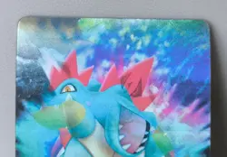 Japan Pokemon Zukan Carddass 3D Feraligatr Evolution Line Lenticular - Image 3