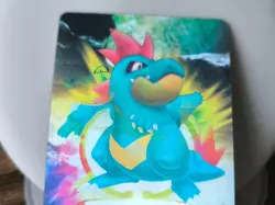Japan Pokemon Zukan Carddass 3D Feraligatr Evolution Line Lenticular - Image 4
