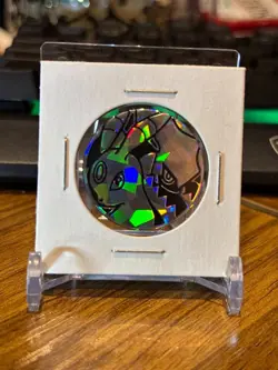 Pokemon TCG flip coin Umbreon/Darkrai silver cracked ice - Image 1