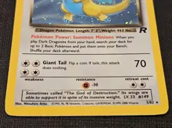 Pokemon TCG Cards Dark Dragonite 5/82 Team Rocket Holo Rare LP - Image 4
