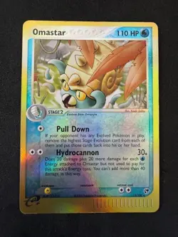 Omastar Pokemon TCG 19/100 EX Sandstorm Reverse Holo LP - Image 1