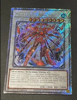 Yugioh! Crystron Phoenix - RA04-EN058 - Platinum Secret Rare - 1st Edition Near - Image 2