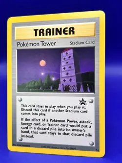 Pokemon Card: Black Star Promo 42 Rare Trainer Stadium Pokemon Tower NM - Image 2