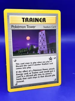 Pokemon Card: Black Star Promo 42 Rare Trainer Stadium Pokemon Tower NM - Image 3