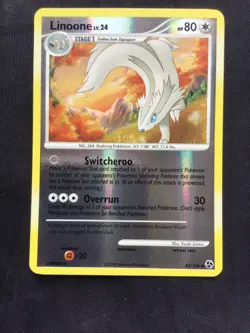 Pokemon Cards: Great Encounters Reverse Holo: Linoone 43/106 - Image 2
