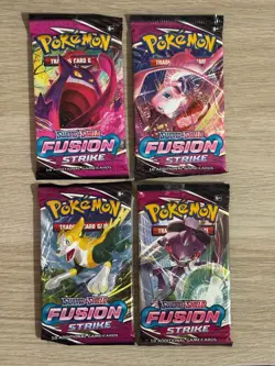 Pokemon TCG: Fusion Strike Booster Pack Art Set (4 x Booster Packs) - Image 1
