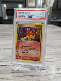 2004 Pokemon EX Team Rocket Returns Magmar Reverse Foil 44/109 PSA 9 Mint - Image 1