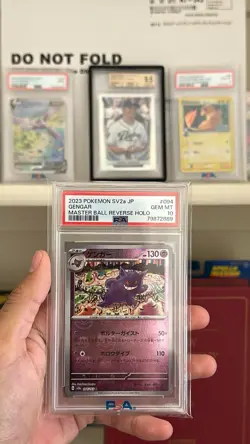 2023 Pokemon Gengar Master Ball Reverse Holo 094/165 PSA 10 Gem Mint - Image 1
