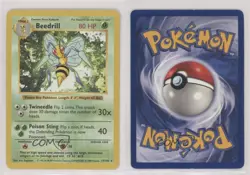 Beedrill Shadowless Pokemon Base Set #17 1999 10j2 - Image 3
