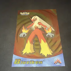 2003 Pokemon Topps Advanced Blaziken Near Mint Mint Holo Foil - Image 3