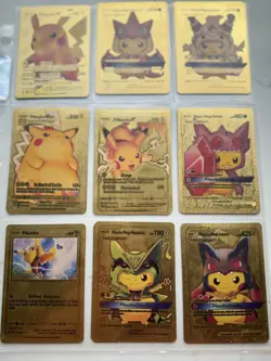 Pokemon Card Lot Fan art Gold (Price For One Card) - Image 1