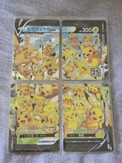 Pokemon | Pikachu V Union Complete Set Japanese 25th Anniversary Celebrations NM - Image 1