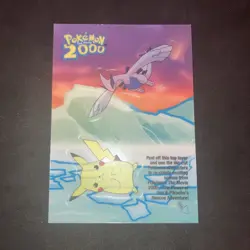 Topps Pokemon the Movie 2000 Lugia & Pikachu #4 of 10 Sticker Near Mint Mint - Image 1
