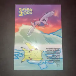 Topps Pokemon the Movie 2000 Lugia & Pikachu #4 of 10 Sticker Near Mint Mint - Image 2