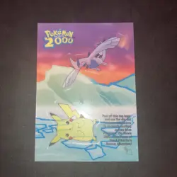 Topps Pokemon the Movie 2000 Lugia & Pikachu #4 of 10 Sticker Near Mint Mint - Image 3