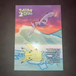Topps Pokemon the Movie 2000 Lugia & Pikachu #4 of 10 Sticker Near Mint Mint - Image 4