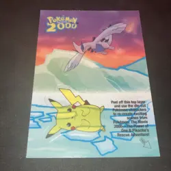 Topps Pokemon the Movie 2000 Lugia & Pikachu #4 of 10 Sticker Near Mint Mint - Image 5