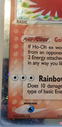 Ho-Oh ex 17/17 POP Series 3 Holo Rare Pokemon Card 2006 Vintage TCG - Image 5