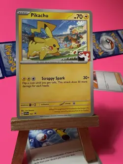Pikachu 101 Sv: Scarlet & Violet Promo Cards Regular. Play Pokemon Stamp! - Image 3